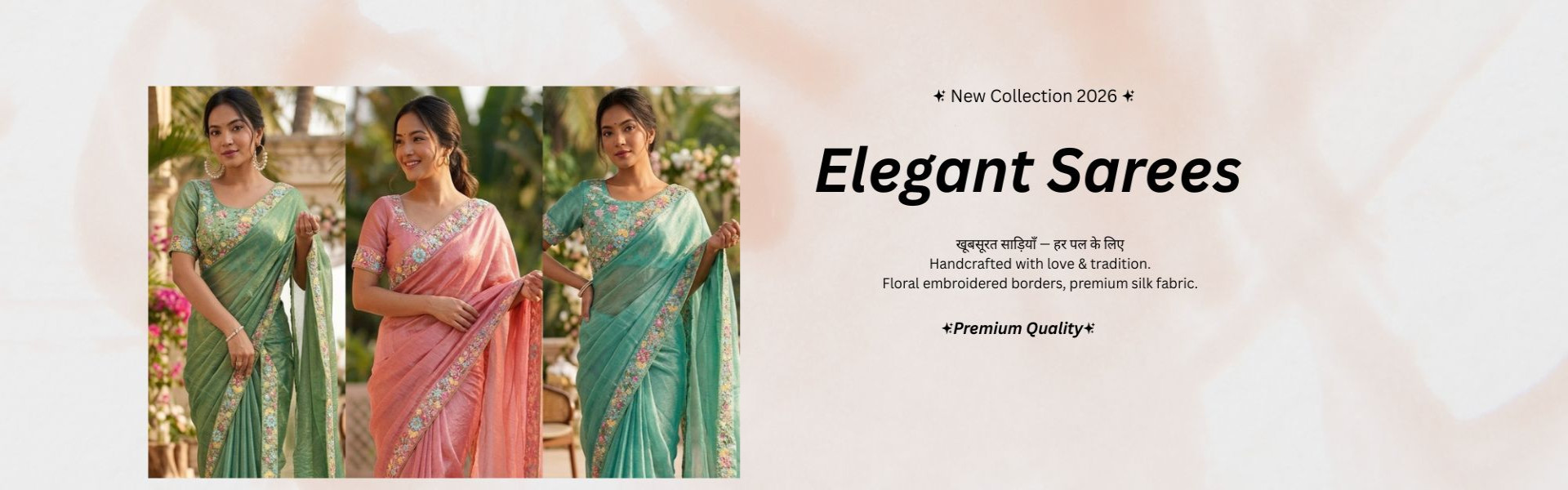 embroiderry work saree